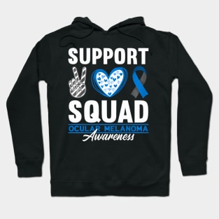 Support Awareness Squad I Eye Cancer  Ocular Melanoma Hoodie